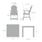 Highwood Usa Hamilton 5pc Square Counter Height Outdoor Patio Furniture Dining Set AD-CNA44-WHE - alternate 3